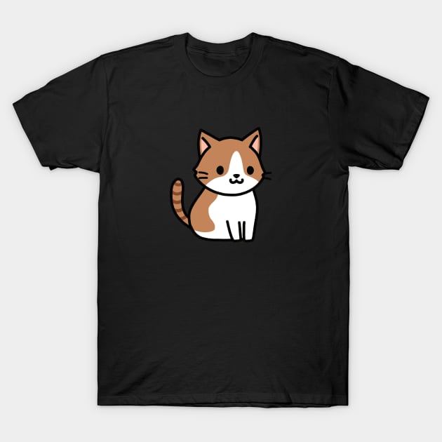 Brown Tabby Cat T-Shirt by littlemandyart